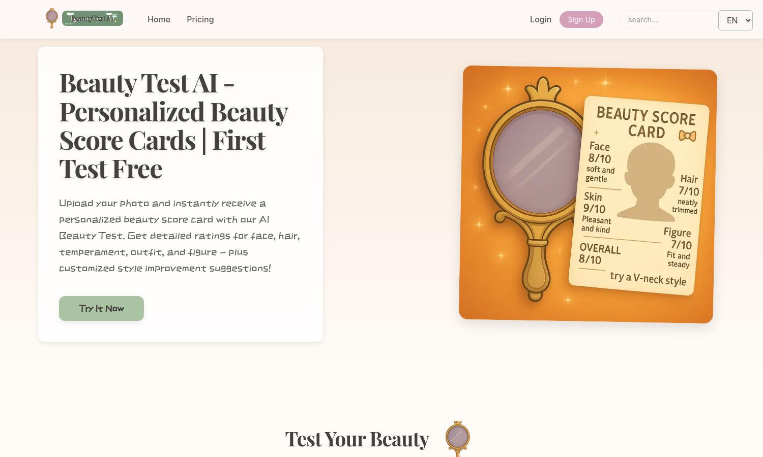Beauty Test AI preview